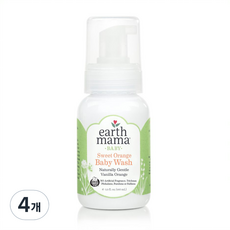 얼스마마 스위트 오렌지 베이비 워시 오렌지 앤 바닐라향, 160ml, 4개