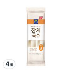 면사랑 잔치국수 소면, 400g, 4개