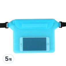 디에스 원터치 대용량 핸드폰 방수힙색, 스카이, 5개