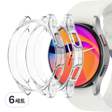 누아트 스마트워치 풀커버 케이스 2p, 투명+투명, 6세트