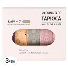 탑피아 귀여운 마스킹테이프 3종 세트, 2071 12, 3세트