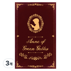 플라잉웨일즈 빨강머리앤 빈티지 다이어리, 3개, 레드