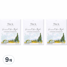디스이즈명화 걸이형 종이사쉐 본품, 4g, 9개, 플라워하우스