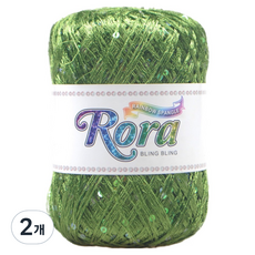 Bling Bling亮片毛線 55g, 6005 Olive, 2捲