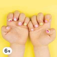 Bong Bong Friends Nail Friends Bong Bong 3~7歲兒童用黏貼式美甲, 快樂獨角獸, 6個