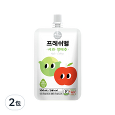 Freshbell 富樂思貝 蘋果高麗菜汁 100%天然蔬菜汁 無添加香料/防腐劑/色素 9個月以上適用, 100ml, 2包