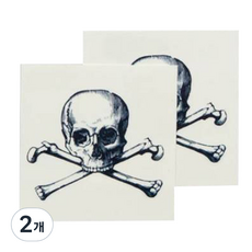 TATTLY CARTOLINA SKULL 一對 2入, 單一顏色, 2個