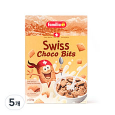 패밀리아 스위스 초코 시리얼, 375g, 5개
