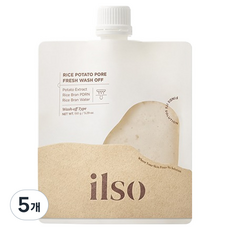 일소 라이스 포테이토 포어 프레쉬 워시 오프 팩, 1개입, 5개