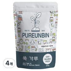 푸른빈 쑥 가루, 500g, 4개