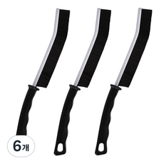 코멧 홈 슬림 다용도 틈새 청소솔, 블랙, 6개