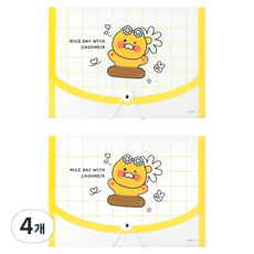 카카오프렌즈 세이치즈 12포켓 아코디언 파일, 춘식이, 4개 춘식이, 4개