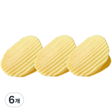 베러바이즈 감자칩 모양 과자 봉지 미니 서류 집게 01 원형, 3개입, 6개