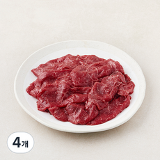 농협안심한우 정육 1+등급 불고기용 (냉장), 4개, 1kg
