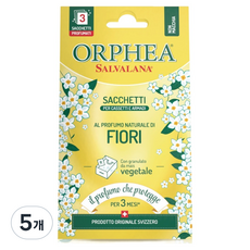 오르페아 퍼퓸 샤쉐 3p, 30g, 5개, 피오리향