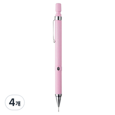 ZEBRA 斑馬牌 Drafix F 粉彩自動鉛筆 粉紅色, 0.5mm, 4個