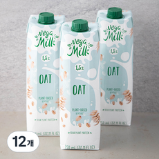 베가밀 귀리 음료, 950ml, 12개