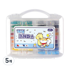 모닝글로리 5000 크레파스 블루, 18색, 5개