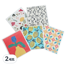 Ruo 纖維素抹布 5件組 5A, 2套