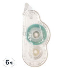 델리 구름 양면테이프 대용량 6mm x 12m, 화이트, 6개