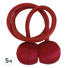 민스리빙 자석 커튼 타이백 볼 3 x 45 cm, 와인볼, 5개