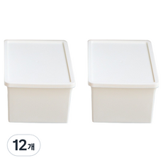 Mega Store抽屜小物整理收納盒 開放式, 白色, 12個
