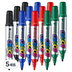 모나미 보드마카 4종 x 3p 세트, 녹색, 흑색, 청색, 적색, 5세트