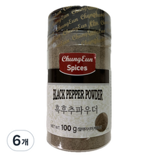 Cheongeun F&B 黑胡椒粉, 6個, 100g