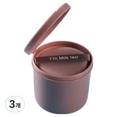 DeepTalk 水潤粉底液日常氣墊粉撲 7入 DT0776, 3個, 圓形棕