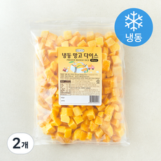 웰프레쉬 베트남산 망고 다이스 (냉동), 2개, 2kg
