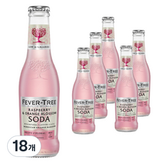 FEVER-TREE 芬味樹 氣泡飲 覆盆子橙花口味, 18瓶, 200ml