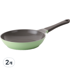 네오플램 국산 일라 프라이팬 애플그린, 24cm, 2개