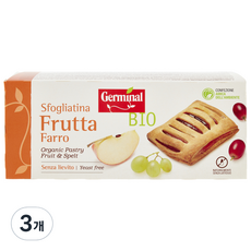 Germinal 유기농 애플 앤 건포도 스펠트 패스츄리, 200g, 3개