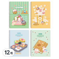 DADA So So Fun小學聽寫線圈筆記本, 混色, 12個