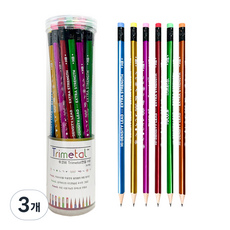 TUCO.B Trimetal三角橡皮擦鉛筆 TC-P07 HB, 混合顏色, 108個