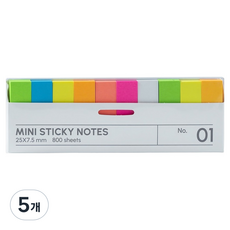 모던앳 초슬림 인덱스 플래그 스티커 비비드, 5개, 800개입