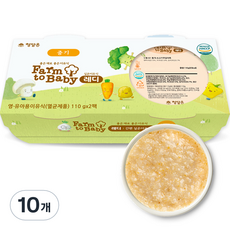 팜투베이비 레디 실온이유식 중기, 소고기무감자죽, 110g, 10개