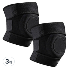 큐에스스포츠 헬스 무릎보호대 2p, 블랙, 3개