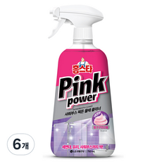 홈스타 핑크파워 샤워부스 찌든물때 클리너, 750ml, 6개