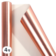 모던앳 메탈 종이롤 포장지 3m, 샴페인, 4개