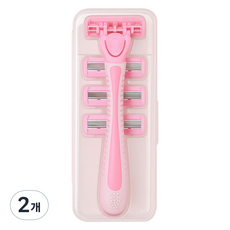 Arisuri 女性用腋下腿毛除毛刀 粉紅色 ONE SIZE, 2個, 1入