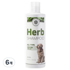 펫퍼스 강아지 허브 샴푸, 500ml, 1개입, 6개