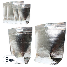 피크닉하우스 손잡이 지퍼보냉백 대 3p + 중 3p, 3세트