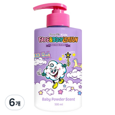 퍼니피아 키즈 페이스 앤 바디로션, 6개, 500ml