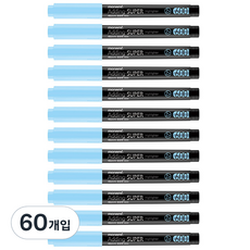 모나미 에딩슈퍼 600 파스텔 형광펜, 파스텔 블루, 60개입