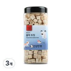 건강한펫 강아지 동결건조간식, 볼락트릿, 130g, 3개