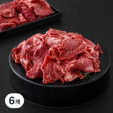 전통참한우 혼합육 잡육 국거리용 다짐용 (냉장), 1kg, 6개