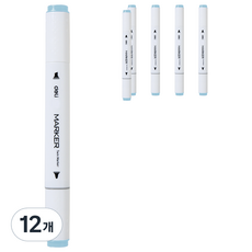 deLi 得力 三角雙頭麥克筆 183 70803A, 1色, 12個