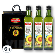 Andalunia 葵花油 500ml + 購物袋, 6個