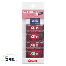 펜텔아인 펜텔 지우개 중 + 대 4p 세트 ZEAS10-G4C1, 혼합색상, 5세트